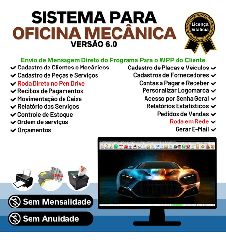 Sistema Para Oficina Mecânica Check List 6.0 Plus Fpqsystem