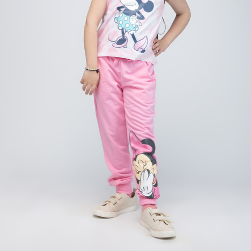 Pantalon De Buzo Niña Minnie Happiness Rosado Disney