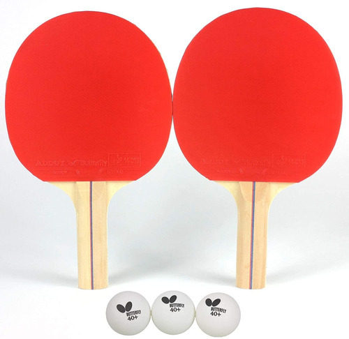 Butterfly Rdj2 Juego De Palas De Ping-pong Para 2 Jugadores 