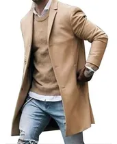 Comprar Abrigo De Negocios Para Hombre Gabardina De Invierno Abrigo