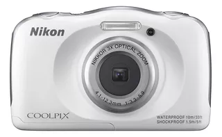 Nikon Coolpix S33 Cámara Digital Impermeable (blanco) (desco