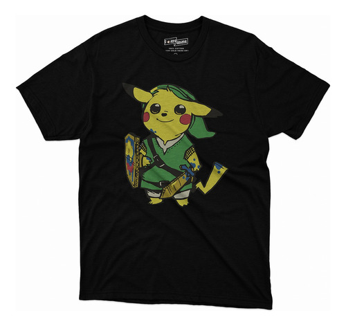 Polera Crosovers - Pikachu Link Zelda