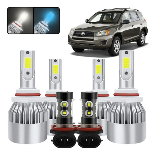 Kit De Focos Led 9005 9006 H11 Para Toyota Rav4 2006-2012