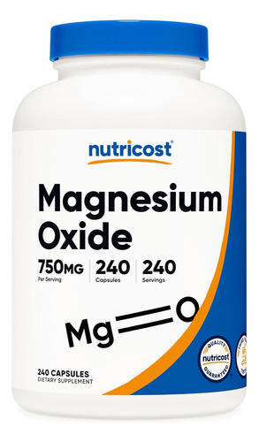 Nutricost Magnesium Oxide 750mg
