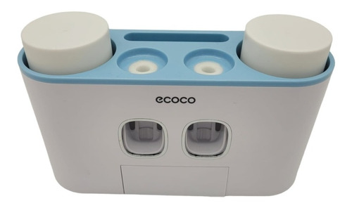 Dispenser Automático Pasta Dental C/ Adhesivo + 4vasos Ecoco