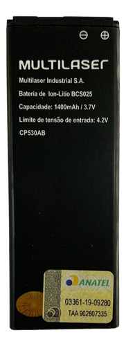 Flex Carga Bateira Multilaser Bcs025 Ms40s P9025 Original