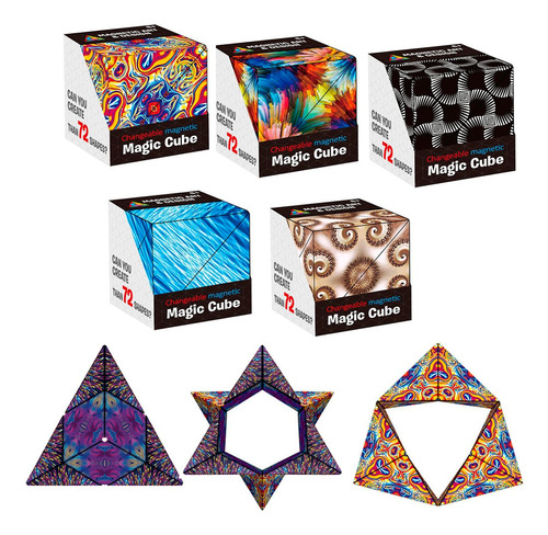 Cubo Magico 72 Formas Figuras Diferente Antiestres Magnetico