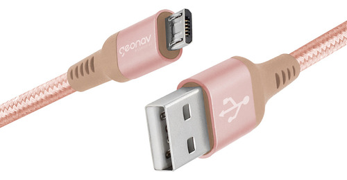 Cabo Micro Usb Rose Gold Essential Esmirg - Geonav Cor Rosa