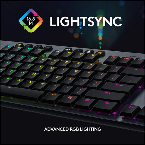 Imagen 3 de 10 de Logitech G915 Lightspeed, Teclado Gamer Mecánico Inalámbrico