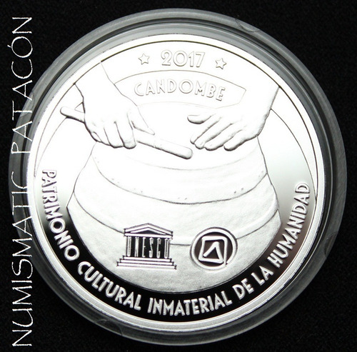Moneda Plata Uruguay Candombe Certificado Y Estuche - Proof