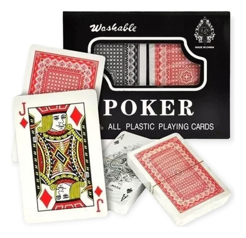 Pack X3 Poker + Domino + Naipe Juego De Mesa Plastficado Eco