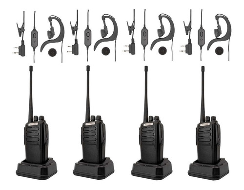 4 Radios Uhf Vhf Pro3000 16 Ch C Kenwood Motorola Color Negro