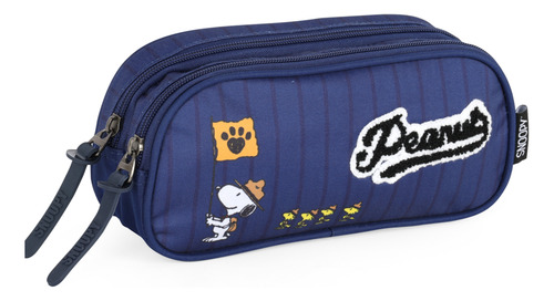Estojo Penal Escolar Duplo 2 Snoopy Peanuts Luxcel