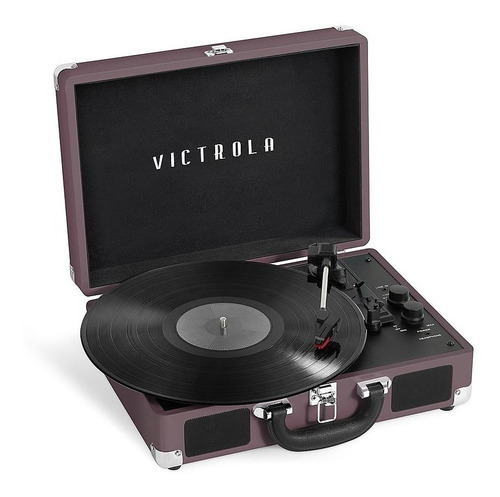 Tocadiscos Vintage Victrola Portatil Bluetooth Vsc-550bt-mag Color Marrón Oscuro