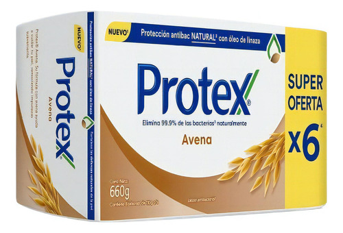 Jabon Protex Avena 6x110g