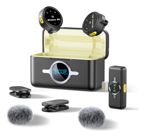 Micrófono Lavalier Inalámbrico Lincisoonic Para iPhone Con F