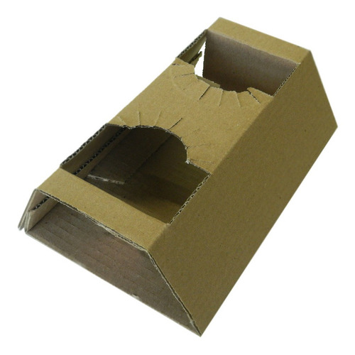 200 Suporte 2 Copos De Papelão Pardo P/ Sucos, Refrigerantes