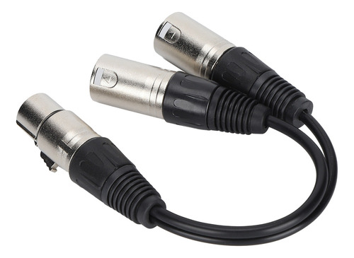 Micrófono De Cable Xlr Hembra A Doble Xlr Macho Estéreo Bala