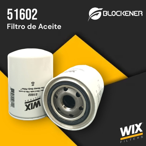 Filtro De Aceite Marca Wix Modelo 51602