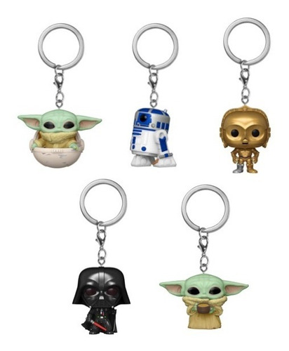 Funko Pop Star Wars Mandalorian Child Keychain Llaveros