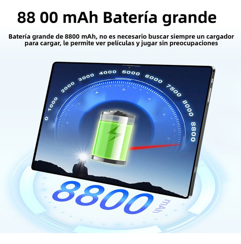 Tablet S12plus 16gb+128gb Android 13 Con Funda 5g Wifi 2sim