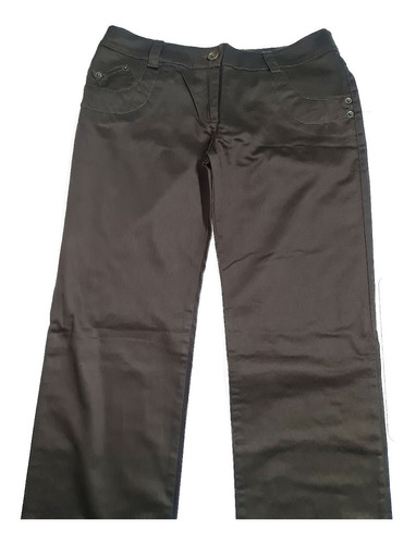 Pantalon Marron Oscuro Talle 32 Bolsillos Atras