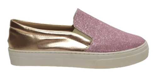 Slip On Tenis Feminino Glitter Numero Grande 39 40 41 42 43