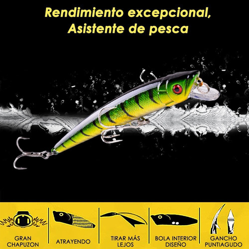 Imagen 2 de 8 de Señuelos De Pesca Pack De 40 Piezas 5-11 Cm Armería Virtual
