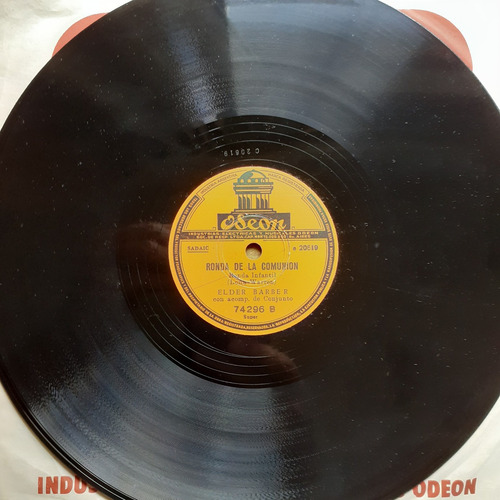 Disco De Pasta 78 Rpm - Elder Barber (cumpleaños Feliz) (Usado)