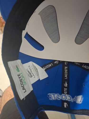Gorra Lacoste Tenis Azul Unico Lisa (Usado)