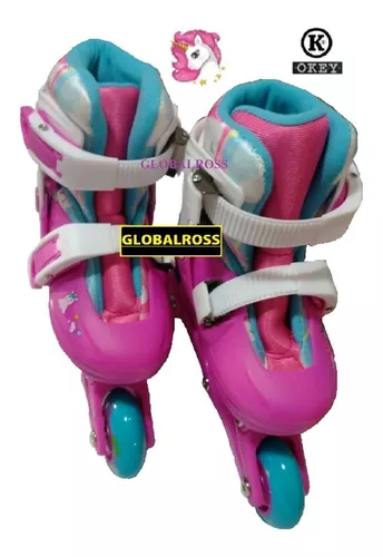 Rollers Patines Niña 2 En 1 Extensible Protecciones Casco