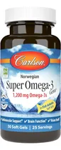 Comprar Super Omega 3 Noruego 1200 Mg Carlson 50 Softgel Sabor Sin Sabor