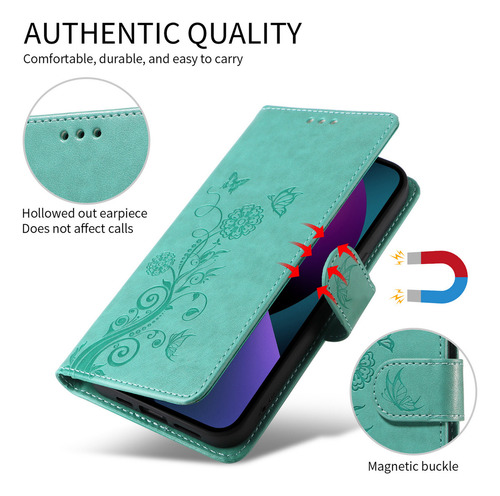 Funda De Piel Tipo Cartera Para Honor X7 X7a X7b X7c