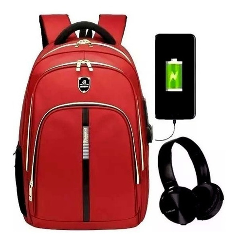 Mochila Grande Masculina Feminina Reforçada Notebook Trava 