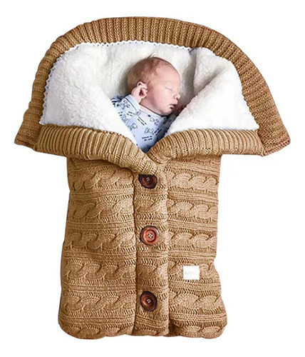 Saco De Dormir Para Bebé Al Aire Libre, Con Botón Cálido