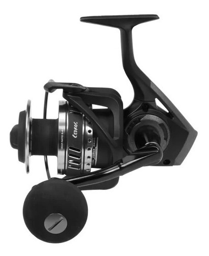 Reel Okuma Cedros Cj-6000h Pesca Variada Jigg - Mar - Río Color Negro Lado de la manija Derecho/Izquierdo