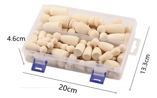 Juguetes De Adorno Para Muñecas De Madera Pintados Diy, 55 P