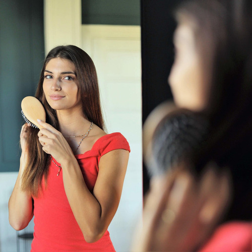 Juego De Cepillo De Pelo De Cerdas De Jabal Para Cabello Gru