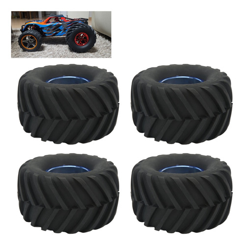 4 Unidades De Neumáticos Monster Truck A Escala 1/10, Neumát