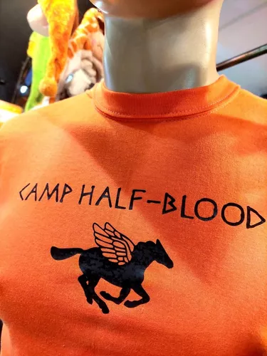  ALLNTRENDS Hombre Camiseta Camp Half Blood, naranja/fiesta de  bloques, S : Ropa, Zapatos y Joyería