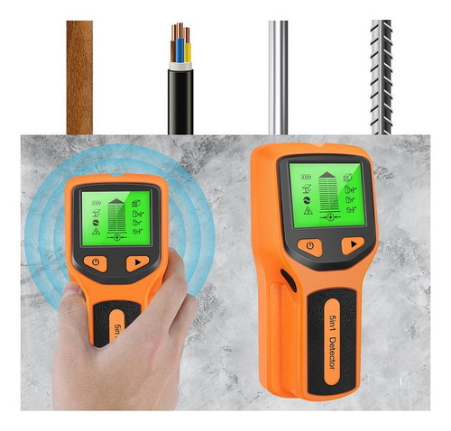 Alispus 9v Detector De Metales Gomita Modelo Multifuncion Pared Lcd
