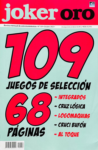 Joker Oro N° 159 Octubre 2023 - 68 Páginas