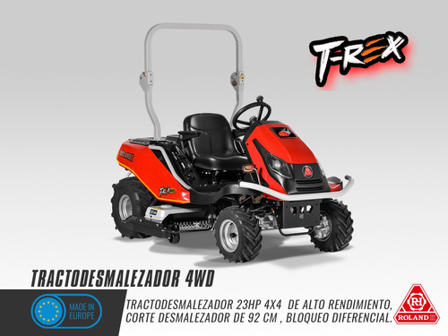 Tractodesmalezador Rolandh T-rex 4wd 23hp