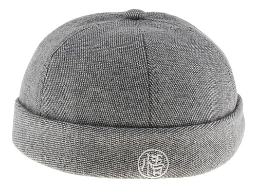 Gorro Docker De Fieltro De Lana Ajustable Para Hombre, Color