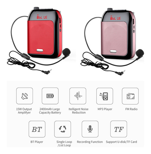Amplificador De Altavoz De Voz Portátil Para Profesores Con