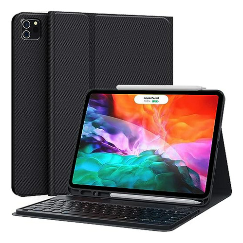 Funda Con Teclado Para iPad Pro 12.9 2020 4th Generation, Fu