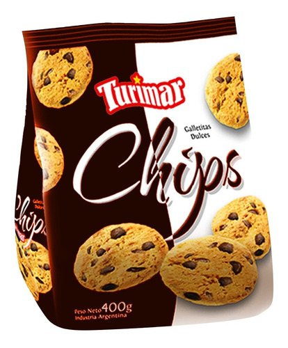 Imagen 1 de 6 de Caja De Galletitas Chips Turimar X 16 U