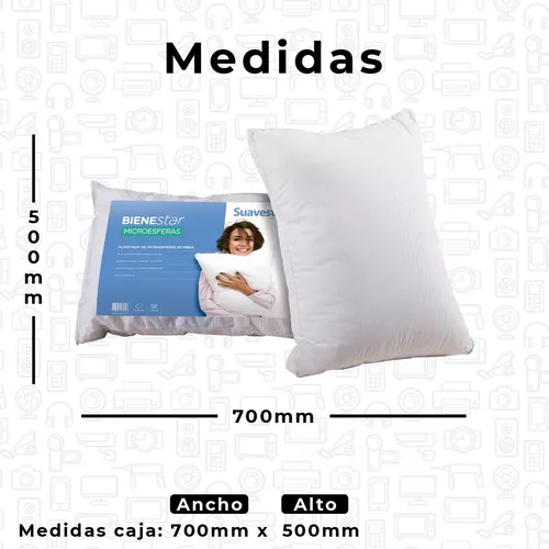 Almohada Suavestar Bienestar - Microesferas 80 X 50