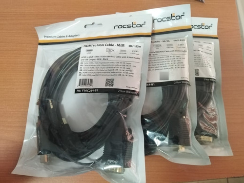 Convertidor De Hdmi A Vga Con Audio Premium (Usado)