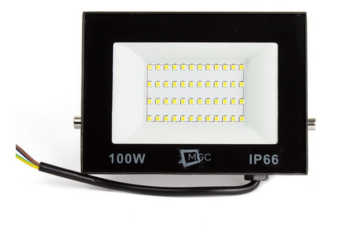 Imagem 4 de 10 de Refletor Led Holofote 100w Slim Branco Frio Bivolt Ip66